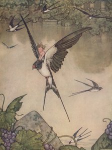 Tak, pójdę z tobą! Powiedział Tommelise, ok. 1930 r autorstwa William Heath Robinson