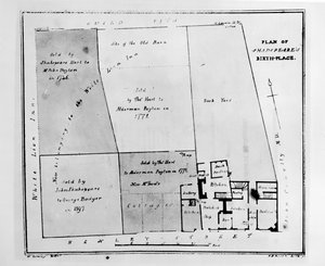 Plan miejsca urodzenia Szekspira autorstwa W. Heming