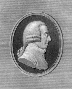 Adam Smith, XVIII-wieczny szkocki filozof i ekonomista, 1836. autorstwa W. Holl
