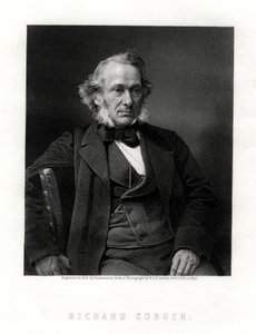Richard Cobden, brytyjski producent, radykalny i liberalny mąż stanu, XIX wiek. autorstwa W. Holl