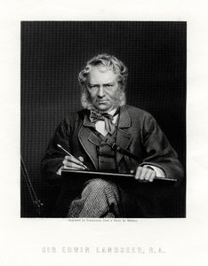 Sir Edwin Henry Landseer 1802-1873, malarz brytyjski, XIX wiek autorstwa W. Holl