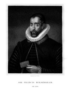 Sir Francis Walsingham, szpieg królowej Elżbiety I, 1824.