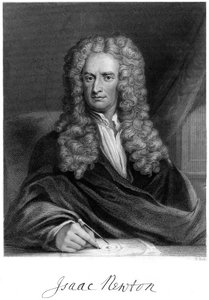 Sir Isaac Newton, angielski matematyk, astronom i fizyk, XIX wiek.