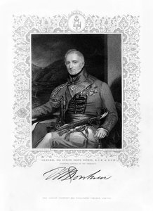Sir Rufane Shaw Donkin, brytyjski żołnierz, XIX wiek. autorstwa W. Holl