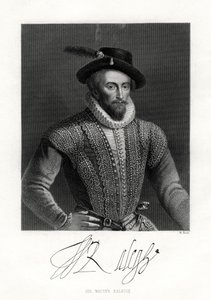 Sir Walter Raleigh, XIX wiek autorstwa W. Holl