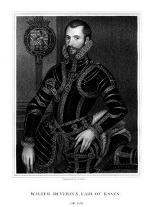Walter Devereux, 1. hrabia Essex, angielski szlachcic, 1824. autorstwa W. Holl