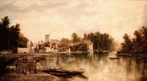 Widok na Twickenham, jeden z pary autorstwa W. Howard