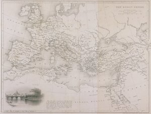 Imperium Rzymskie, ok. 1850 r. autorstwa W Hughes