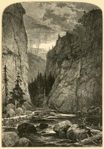 „Kanion Bowlera”, 1874. autorstwa W. J. Linton
