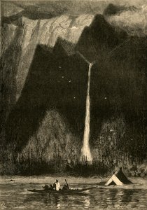 „Multnomah Falls”, 1872. autorstwa W. J. Linton