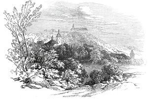 Pałac Molsdorf - z rysunku Jego Królewskiej Wysokości Księcia Alberta, 1845. autorstwa W. J. Linton