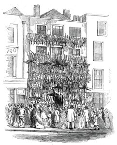 Sklep drobiarski, Holborn-Hill, 1845.