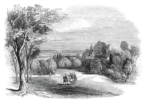 Schloss Rosenau k. Coburga - z rysunku Jego Królewskiej Wysokości Księcia Alberta, 1845.