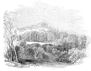 Pałac Letni w Wirtemburgii - z rysunku Jego Królewskiej Wysokości Księcia Alberta, 1845. autorstwa W. J. Linton