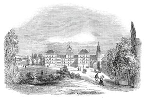 Pałac Ehrenburg w Coburgu - z rysunku Jego Królewskiej Wysokości Księcia Alberta, 1845.