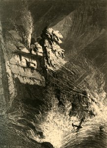 „Tryszczący róg podczas burzy”, 1872. autorstwa W. J. Linton