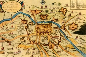 „Oblężenie Colchester przez siły parlamentarne..., 1648”, 1944. autorstwa W Keymer