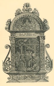 Srebrny pax z szopką, początek XIX w., 1881 r.