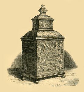 Srebrny pojemnik na herbatę, 1716, 1881.
