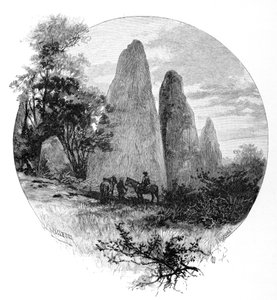 Skały granitowe, obóz Betts, Góra Kościuszki, Nowa Południowa Walia, Australia, 1886.