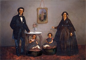 Portret rodzinny, ca. 1855 autorstwa W. Penny