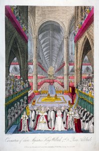 Koronacja Wilhelma IV i królowej Adelajdy w Opactwie Westminsterskim, Londyn, 1831 r