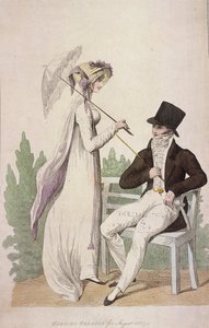 Suknie poranne na sierpień 1807 r.