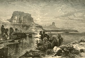 „Klify Zielonej Rzeki”, 1874. autorstwa W. Roberts