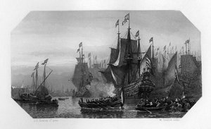 Piet Pieterszoon Hein sprowadza srebrną flotę, Holandia, 1629 c1870