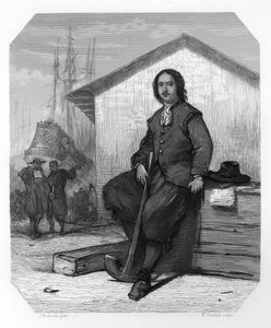 Car Piotr I z Rosji pracujący na East Indiaman, doki w Amsterdamie, Holandia, 1697 c1870.