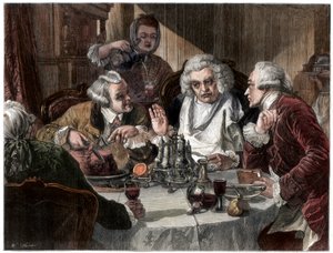 „Pierwszy wywiad dr Johnsona z Johnem Wilkesem”, 1866. autorstwa W Thomas