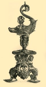 Lampa w formie Sfinksa Morskiego Stworzenia, c1510-1530, 1881. autorstwa W. W. McCarty