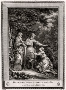 Telemach błaga Hazaela, aby przyjął go jako niewolnika u Mentora, 1775