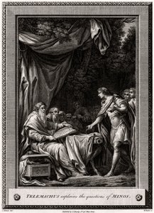 Telemach wyjaśnia pytania Minosa, 1776 autorstwa W. Walker