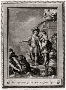 Wyjazd Telemacha z Egiptu, 1775