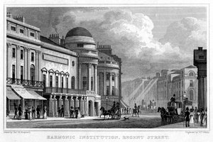 Instytucja Harmoniczna, Regent Street, 1828.