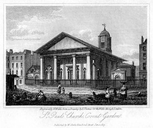 Kościół św. Pawła, Covent Garden, Westminster, Londyn, 1817.