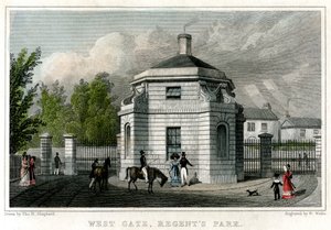 West Gate, Regents Park, Londyn, XIX wiek.