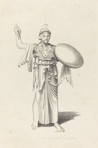 Minerwa, Z brązu Dedala autorstwa W. Walton after John Flaxman