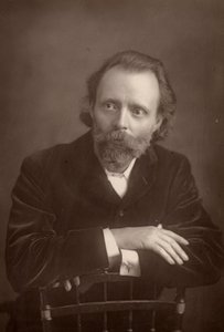 „” (Thomas Henry) Hall Caine (1853-1931) Angielski pisarz. Towarzysz Dantego Gabriela Rossettiego pod koniec życia tego ostatniego (1881-1882) (typ woodbury)