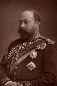 „Edward VII (1841-1910) król Wielkiej Brytanii od 1901 roku, będąc jeszcze księciem Walii. (typ Woodbury) autorstwa W. and D. (after) Downey