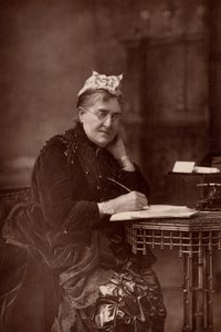 „Elizabeth Lynn Linton (1822-1898) angielska pisarka, pisarka, dziennikarka i orędowniczka praw kobiet. (typ Woodbury)