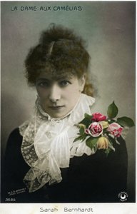 Henriette Rosine Bernard aka Sarah Bernhardt (1844-1923) jako „Dama kameliowa” Alexandre Dumas Jr. (zdjęcie)