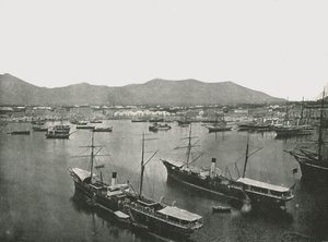 Widok ogólny portu, Palermo, Sycylia, Włochy, 1895. autorstwa W and S Ltd