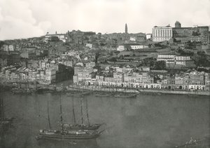 Panorama miasta Porto, Portugalia, 1895. autorstwa W and S Ltd