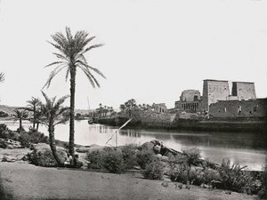 Świątynia Izydy, Philae, Egipt, 1895.