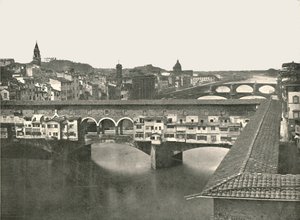 Ponte Vecchio, Florencja, Włochy, 1895.