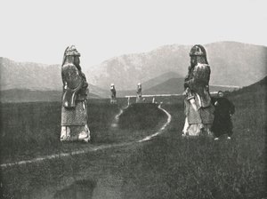 Podejście do miasta, Nankin, Chiny, 1895.