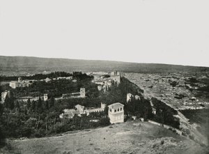 Miasto i Alhambra, Granada, Hiszpania, 1895. autorstwa W and S Ltd