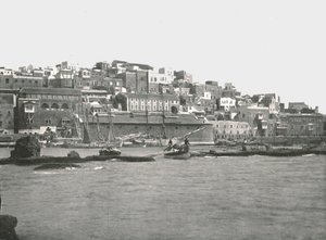 Widok z morza, Jaffa, Palestyna, 1895. autorstwa W and S Ltd